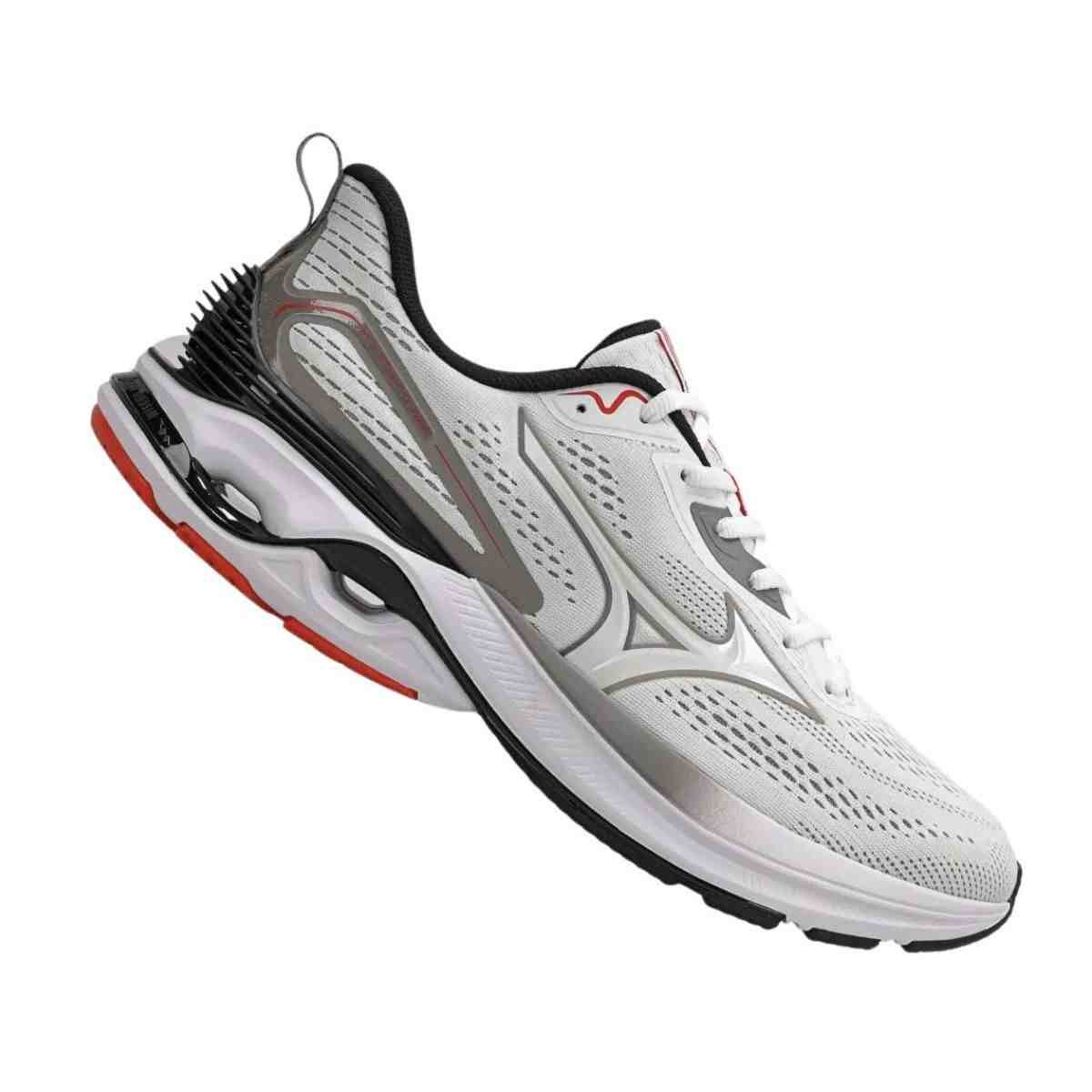 Tenis Corrida Masculino Mizuno Wave Dynasty 8 Branco Branco 3