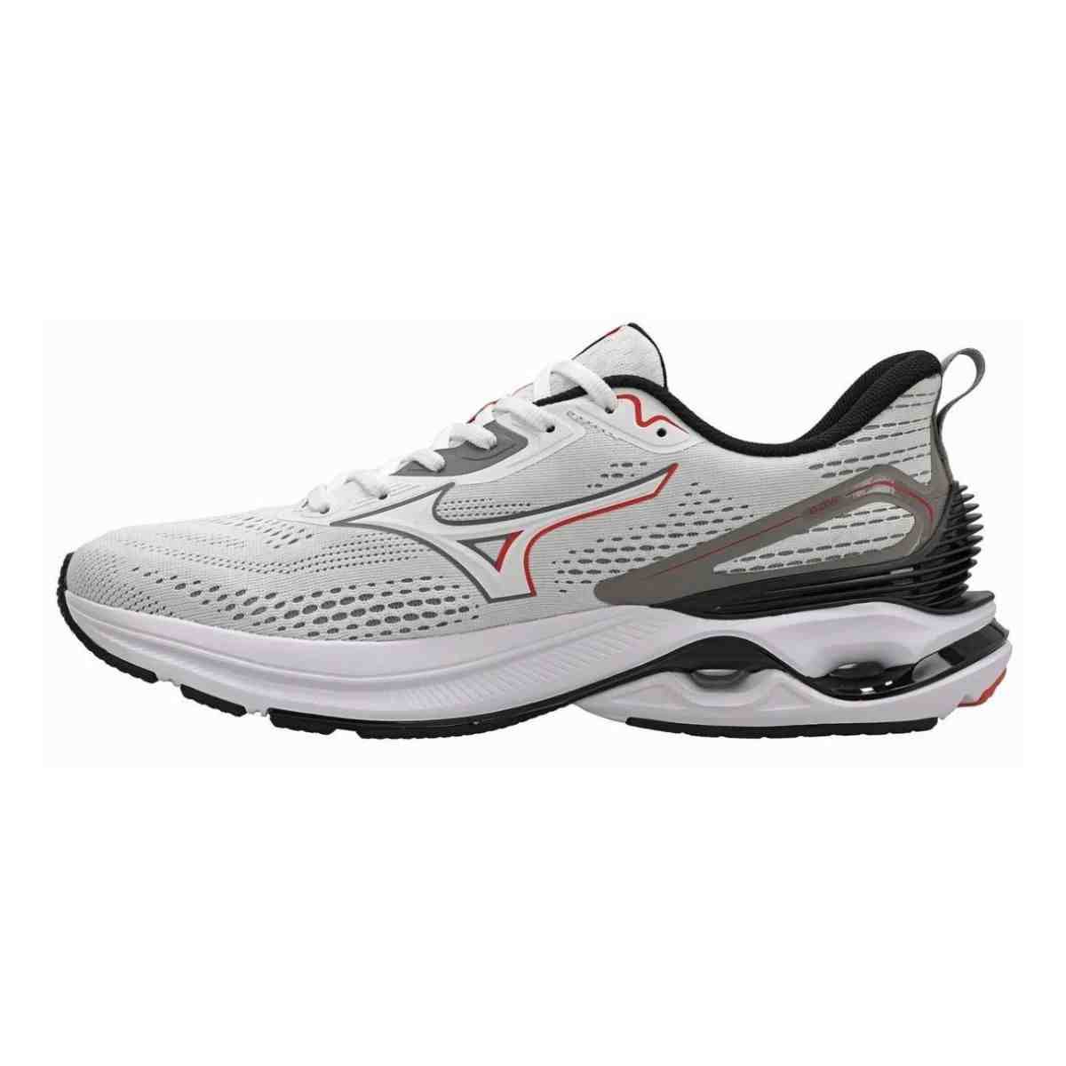 Tenis Corrida Masculino Mizuno Wave Dynasty 8 Branco Branco 5