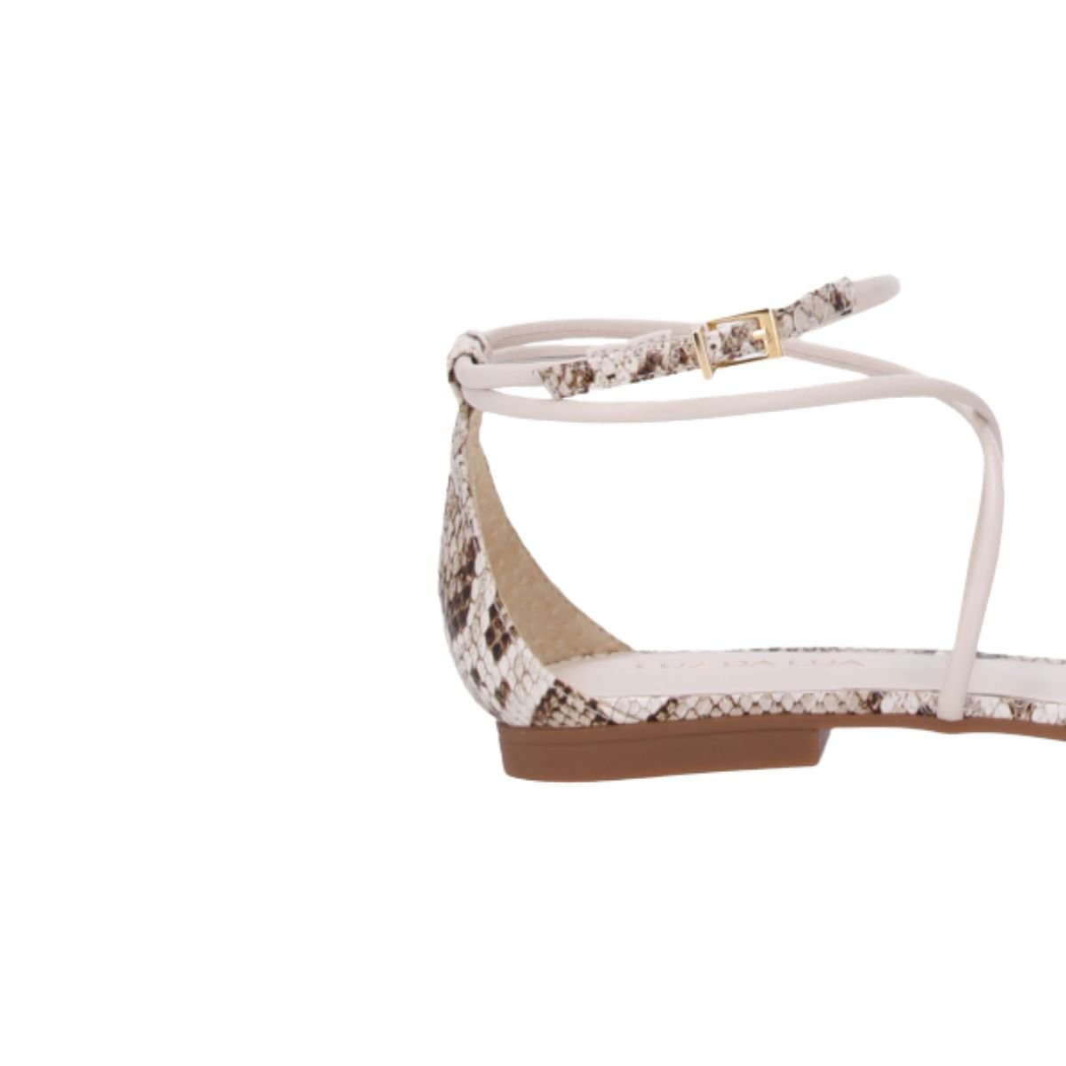 Sandália Feminina Rasteira Luz Da Lua Off White Branco 7