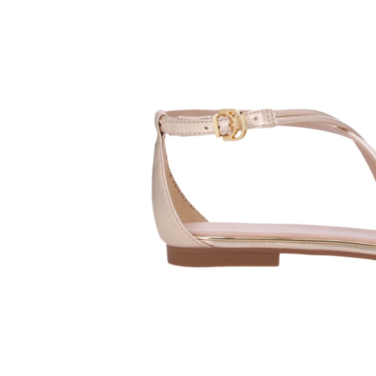 Sandália Feminina Rasteira Luz Da Lua Dourada Dourado 7