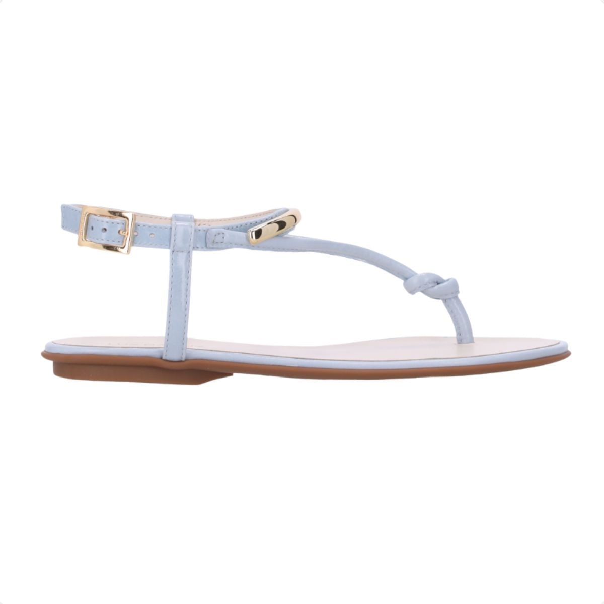 Sandália Feminina Rasteira Luz Da Lua Azul