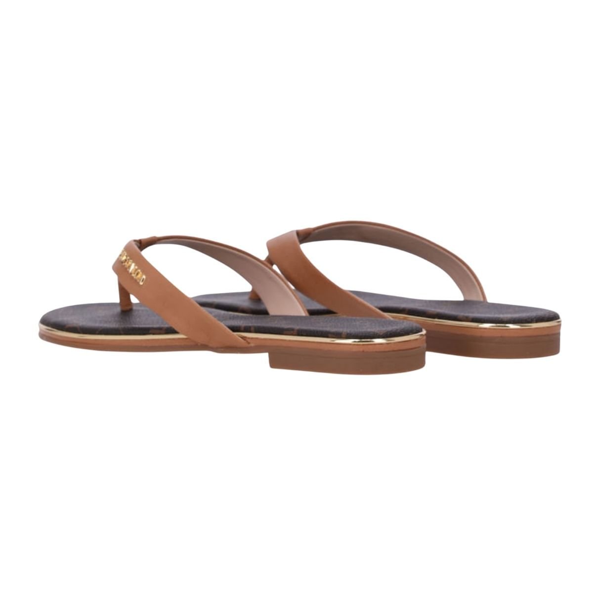 Tamanco Feminino Rasteiro Luz Da Lua Marrom Marrom 5