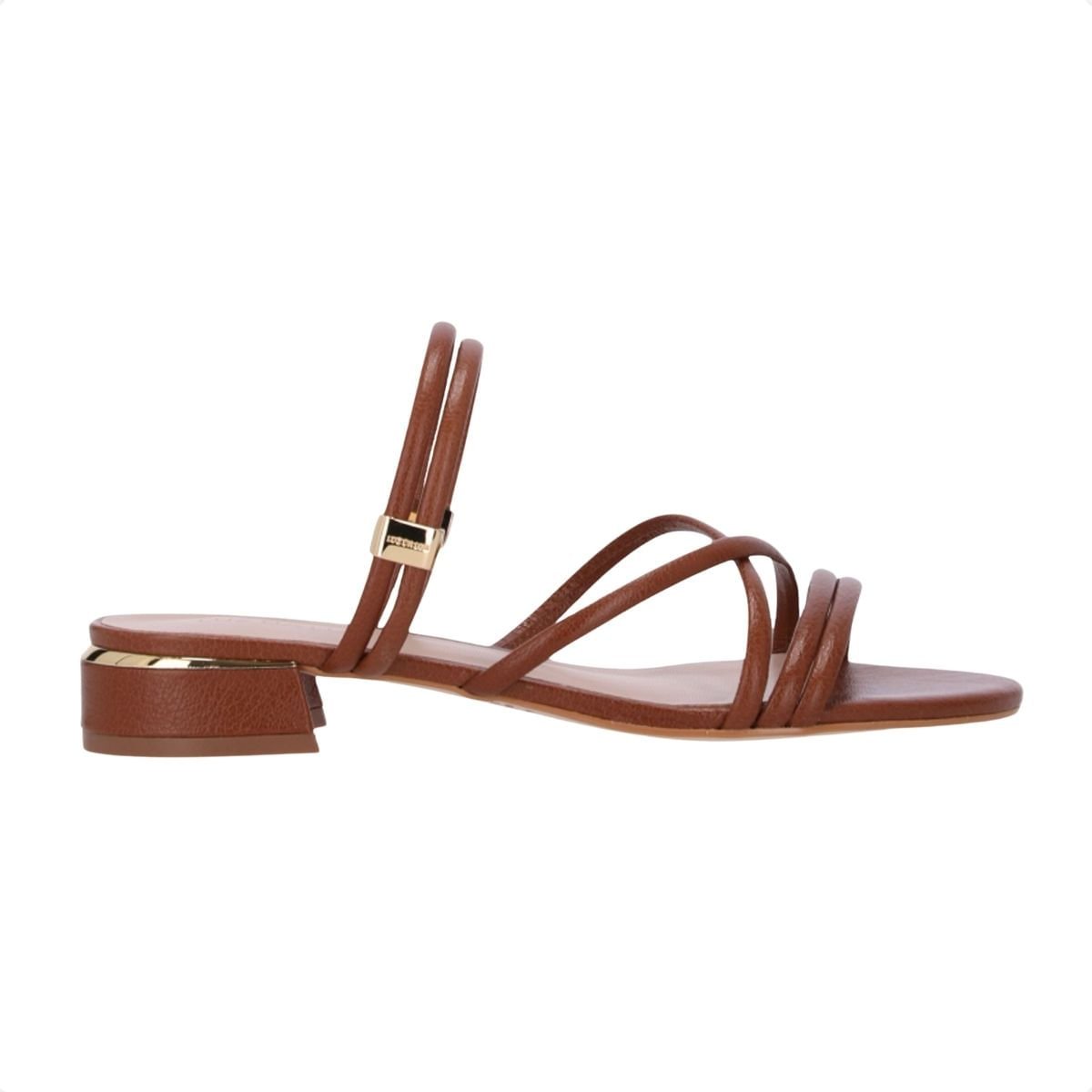 Sandália Feminina Rasteira Luz Da Lua Marrom