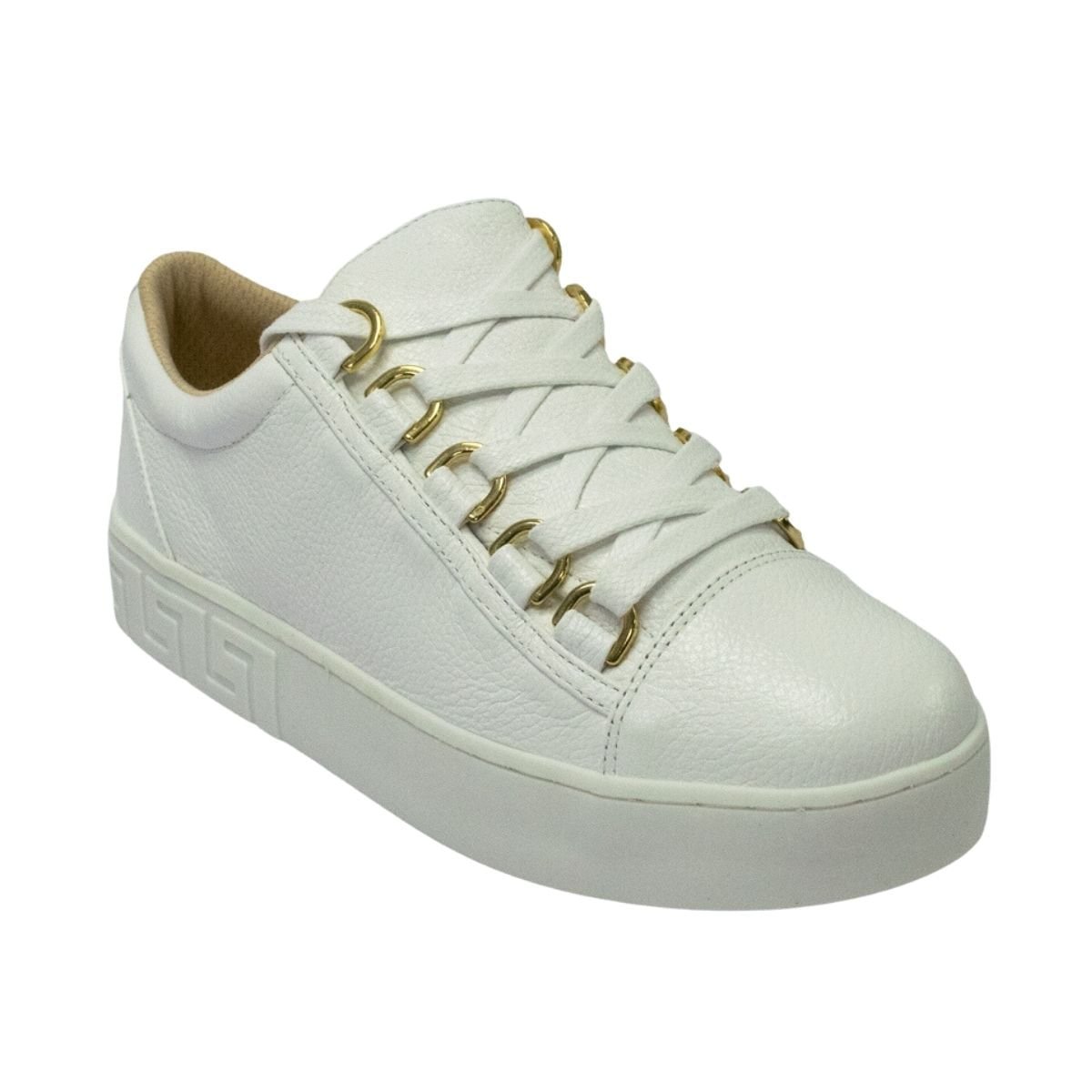 Tênis Moda Feminino Luz Da Lua New Ridge Branco Branco 2
