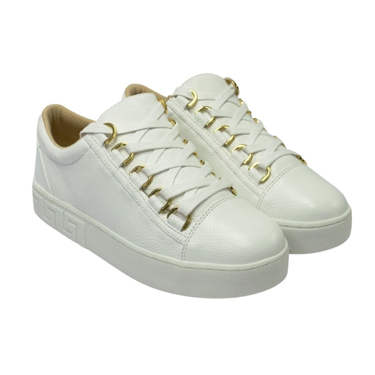 Tênis Moda Feminino Luz Da Lua New Ridge Branco Branco 3