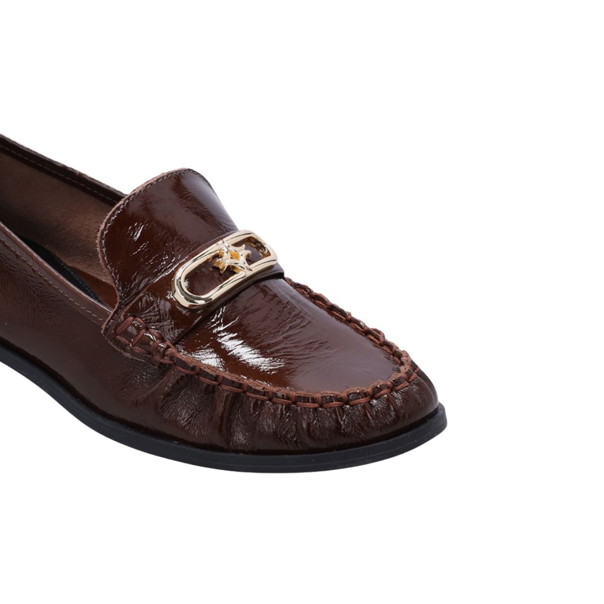 Sapato Feminino Mocassim Luz Da Lua Marrom Marrom 3