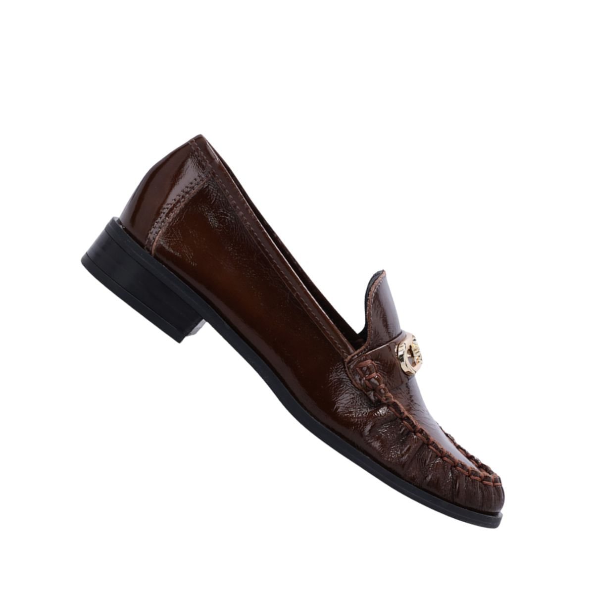 Sapato Feminino Mocassim Luz Da Lua Marrom Marrom 6