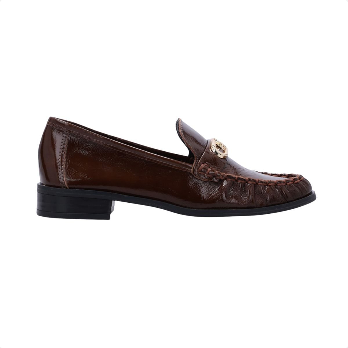 Sapato Feminino Mocassim Luz Da Lua Marrom