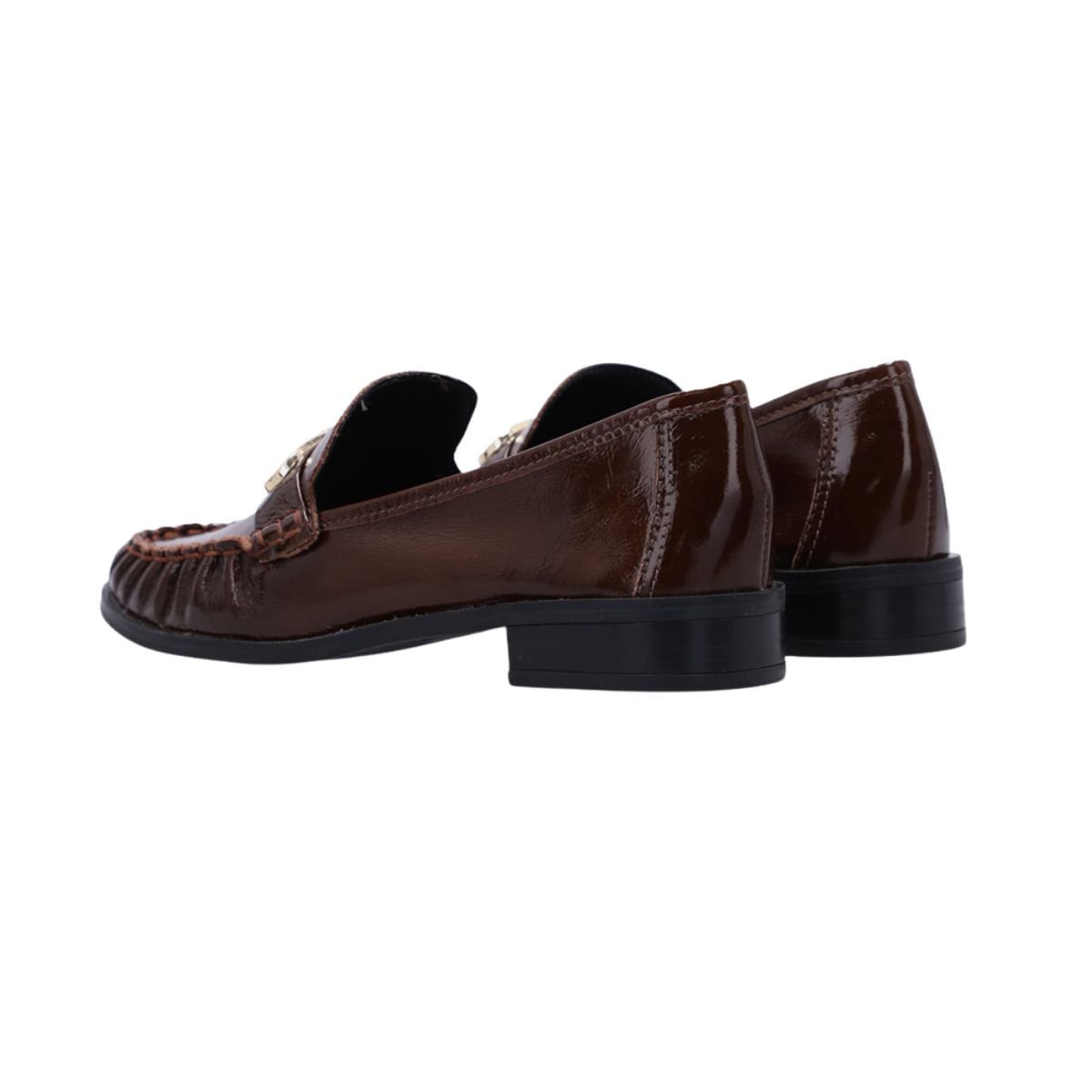 Sapato Feminino Mocassim Luz Da Lua Marrom Marrom 4