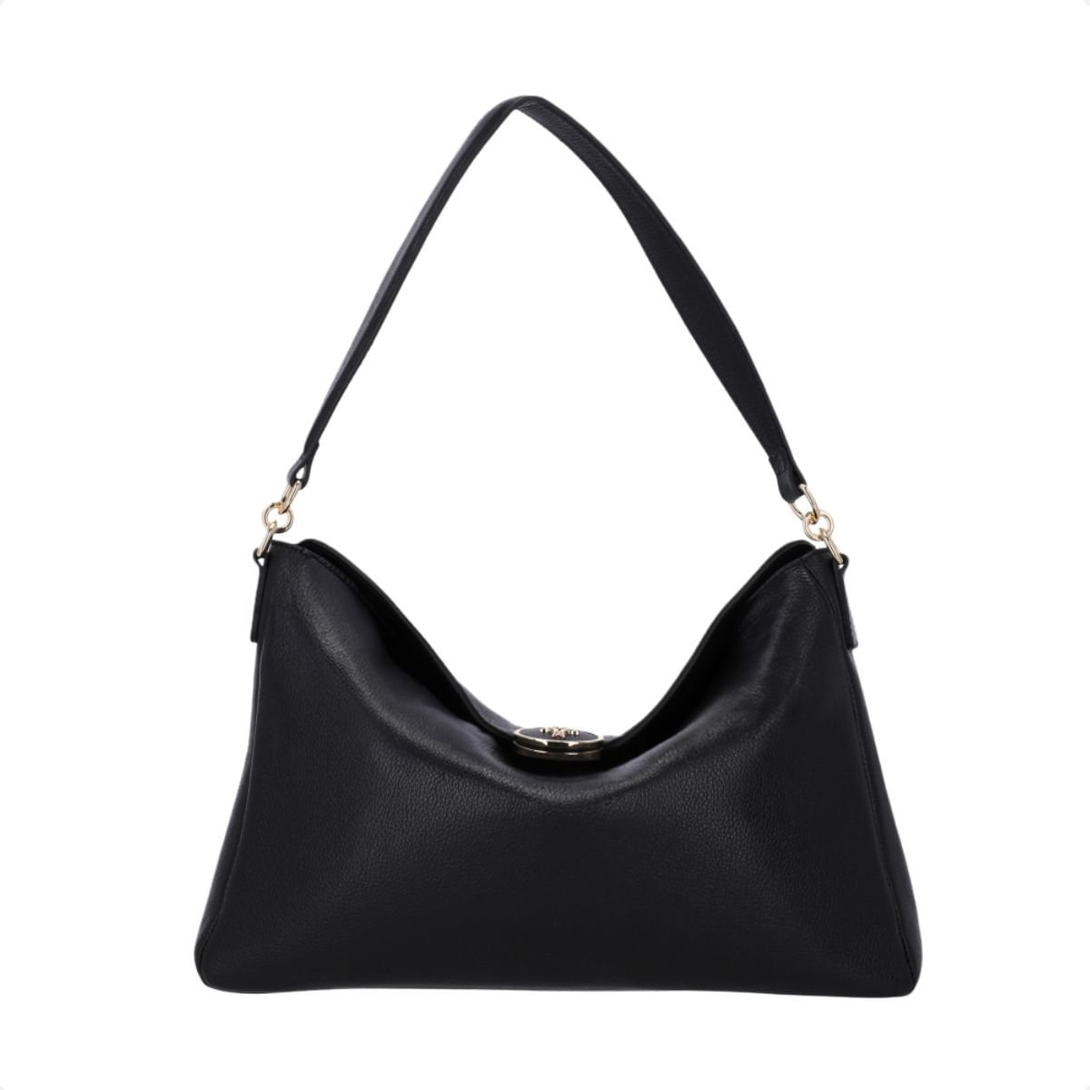Bolsa Feminina Hobo Grande Luz Da Lua Preta