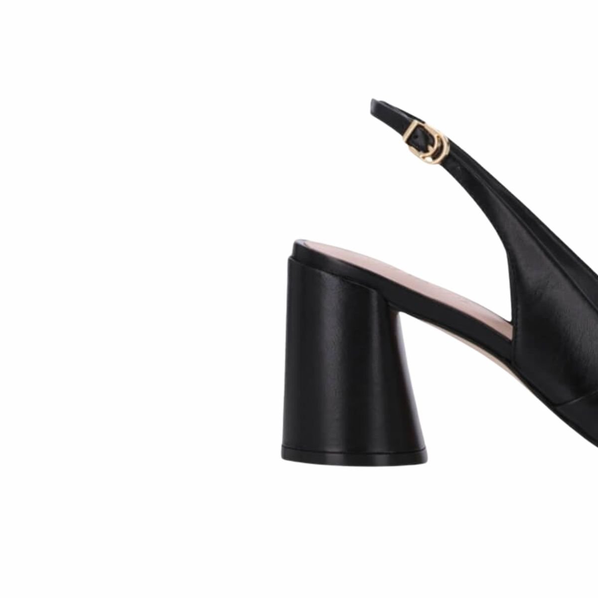 Sandália Feminina Salto Alto Grosso Luz Da Lua Preta Preto 7