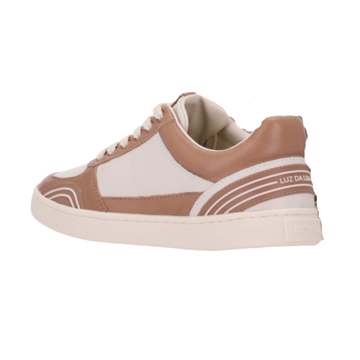 Tênis Moda Feminino Luz Da Lua Marrom E Branco Bege/Marrom 6