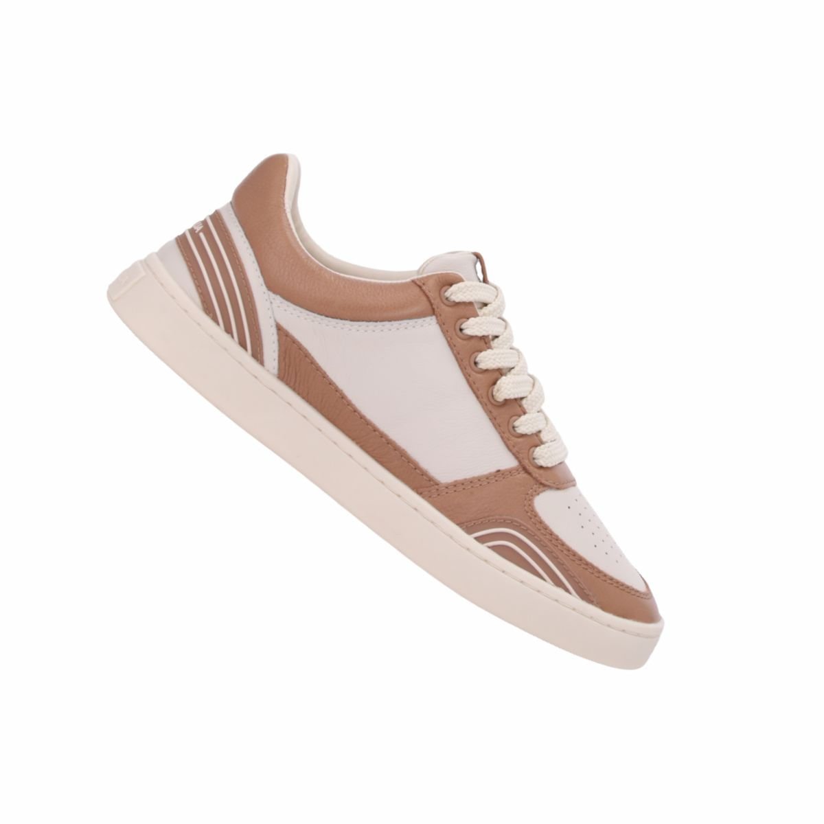 Tênis Moda Feminino Luz Da Lua Marrom E Branco Bege/Marrom 7
