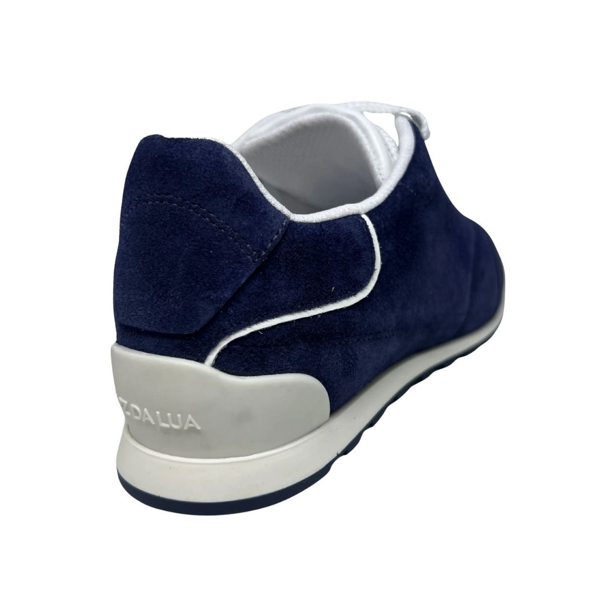 Tênis Moda Feminino Em Camurça Luz Da Lua Azul Preto 4