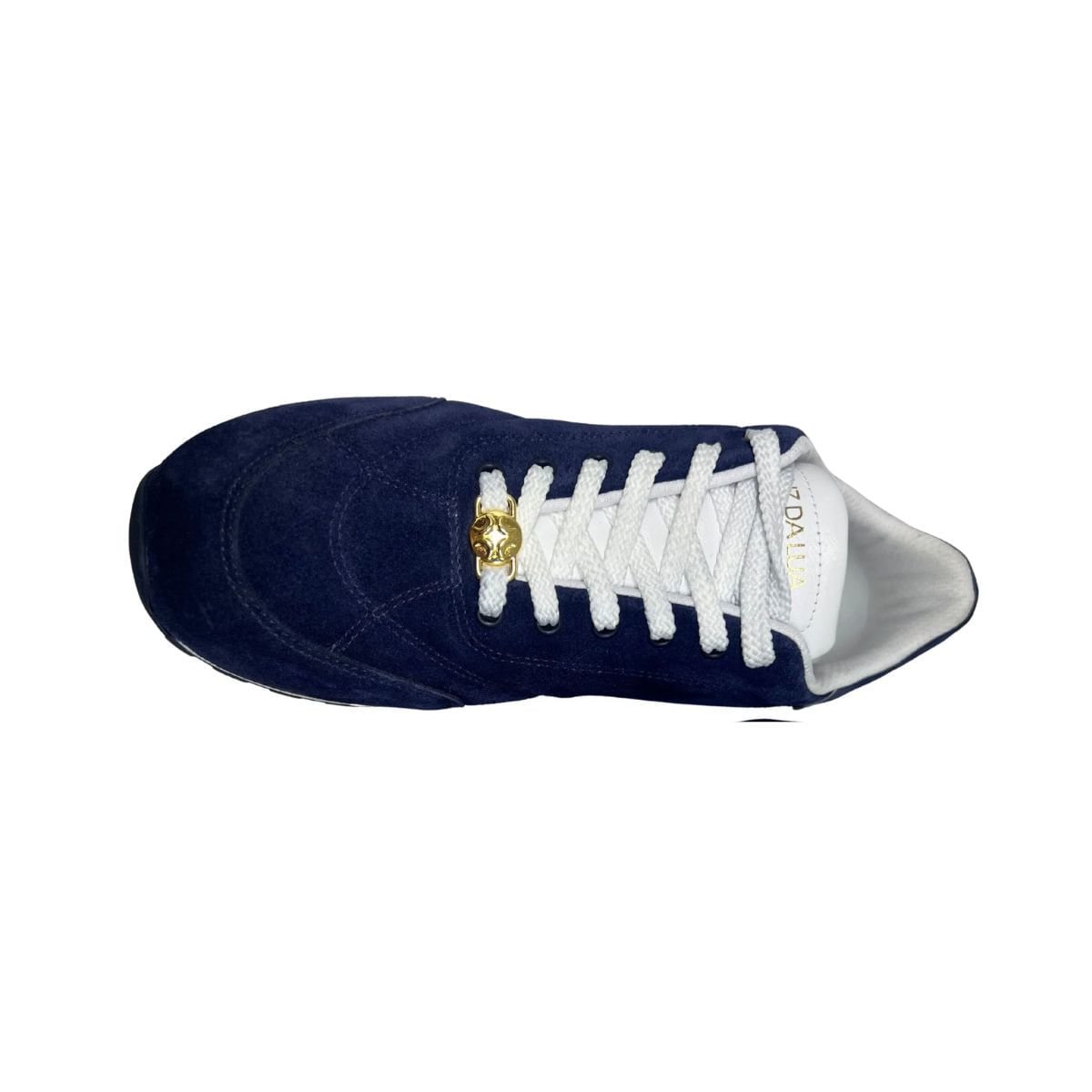 Tênis Moda Feminino Em Camurça Luz Da Lua Azul Preto 6