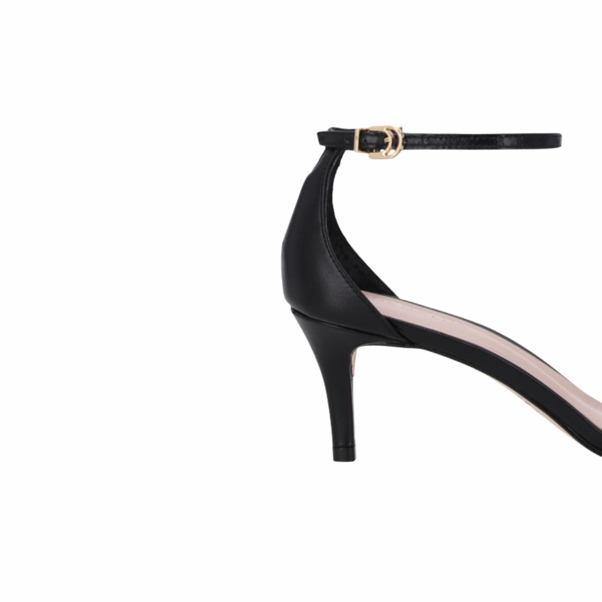 Sandália Feminina Salto Médio Fino Luz Da Lua Preta Preto 7