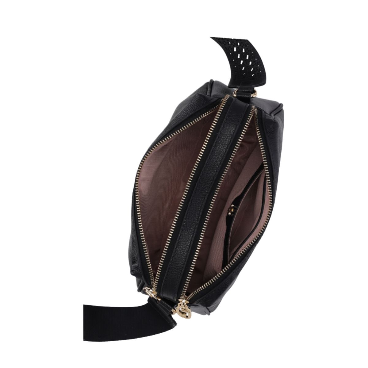 Bolsa Feminina Tiracolo Pequena Luz Da Lua New Ridge Preta Preto 3