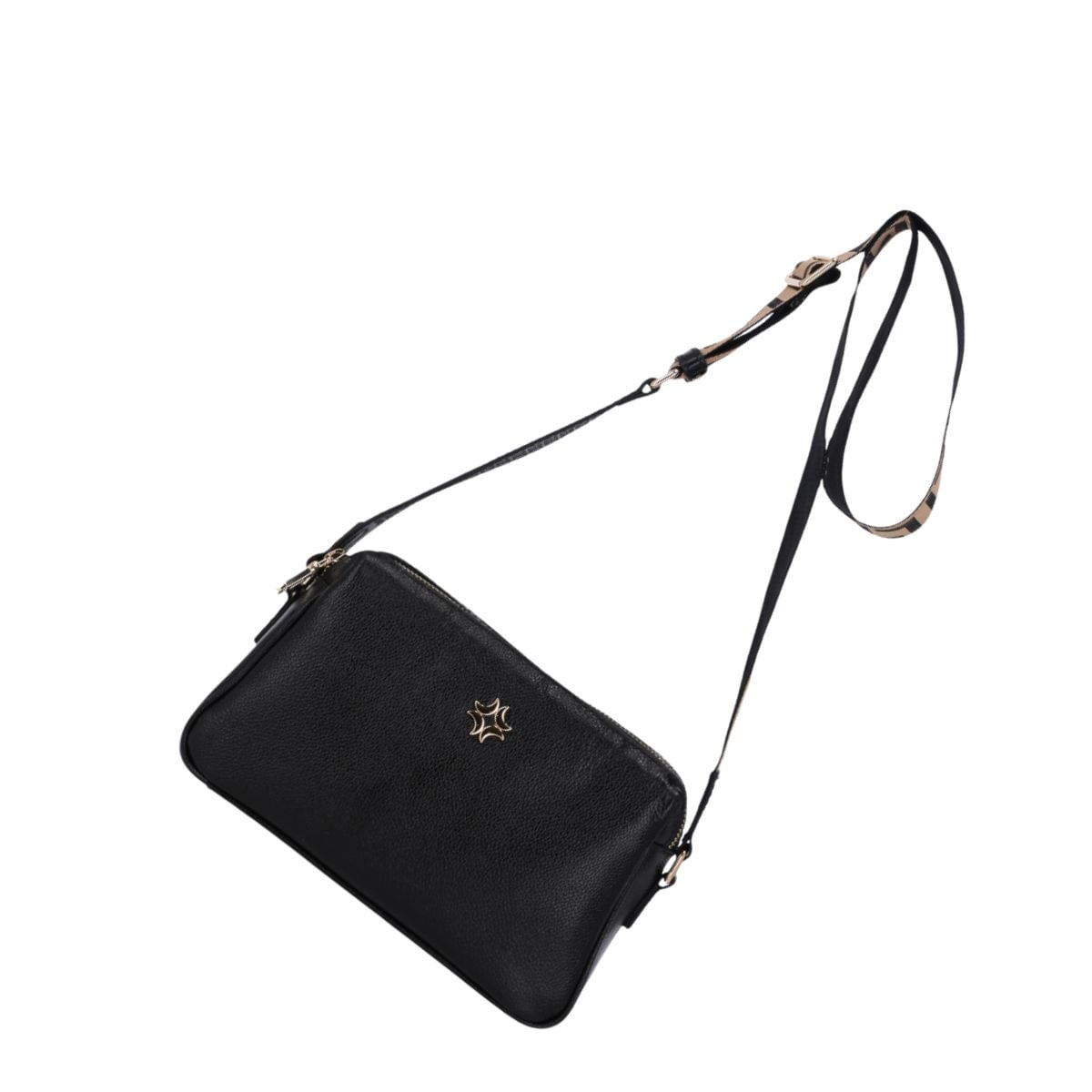 Bolsa Feminina Tiracolo Pequena Luz Da Lua New Ridge Preta Preto 5