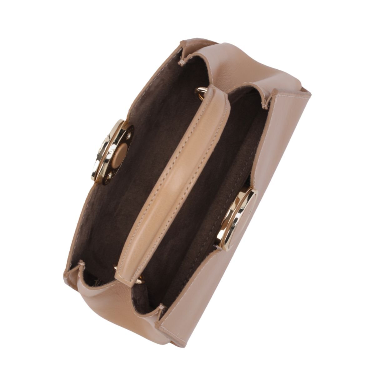 Bolsa Feminina Mini Bag Diana Luz Da Lua Bege Marrom 3