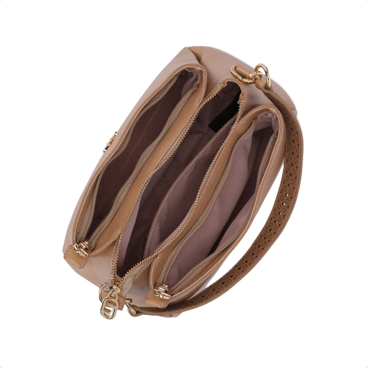 Bolsa Fem Transversal Luz Da Lua  2000718- Marrom 4