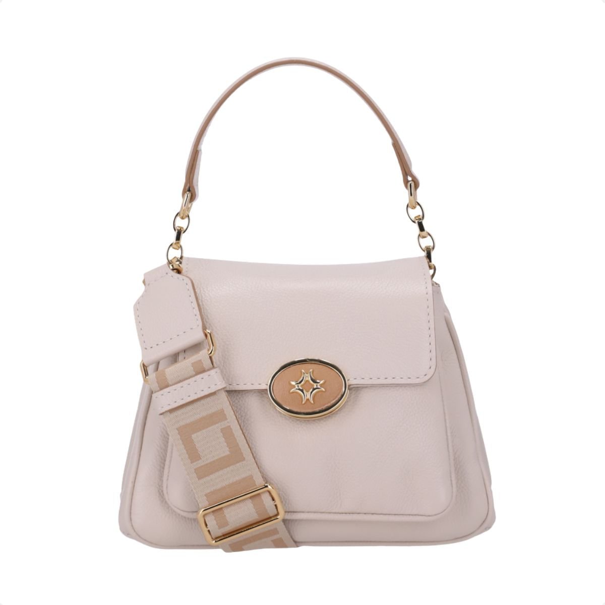 Bolsa Feminina Satchel Pequena New Ridge Luz Da Lua Branca