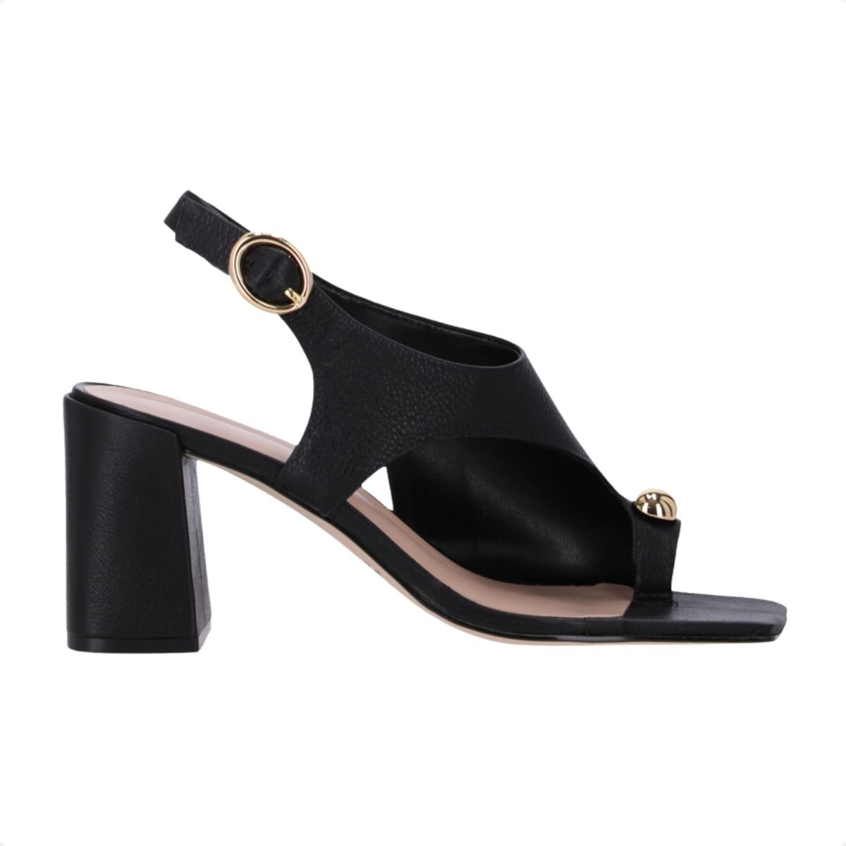 Sandália Feminina Salto Alto Grosso Luz Da Lua