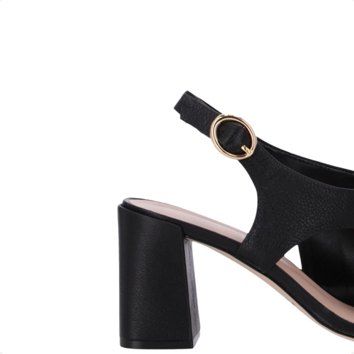 Sandália Feminina Salto Alto Grosso Luz Da Lua Preto 6