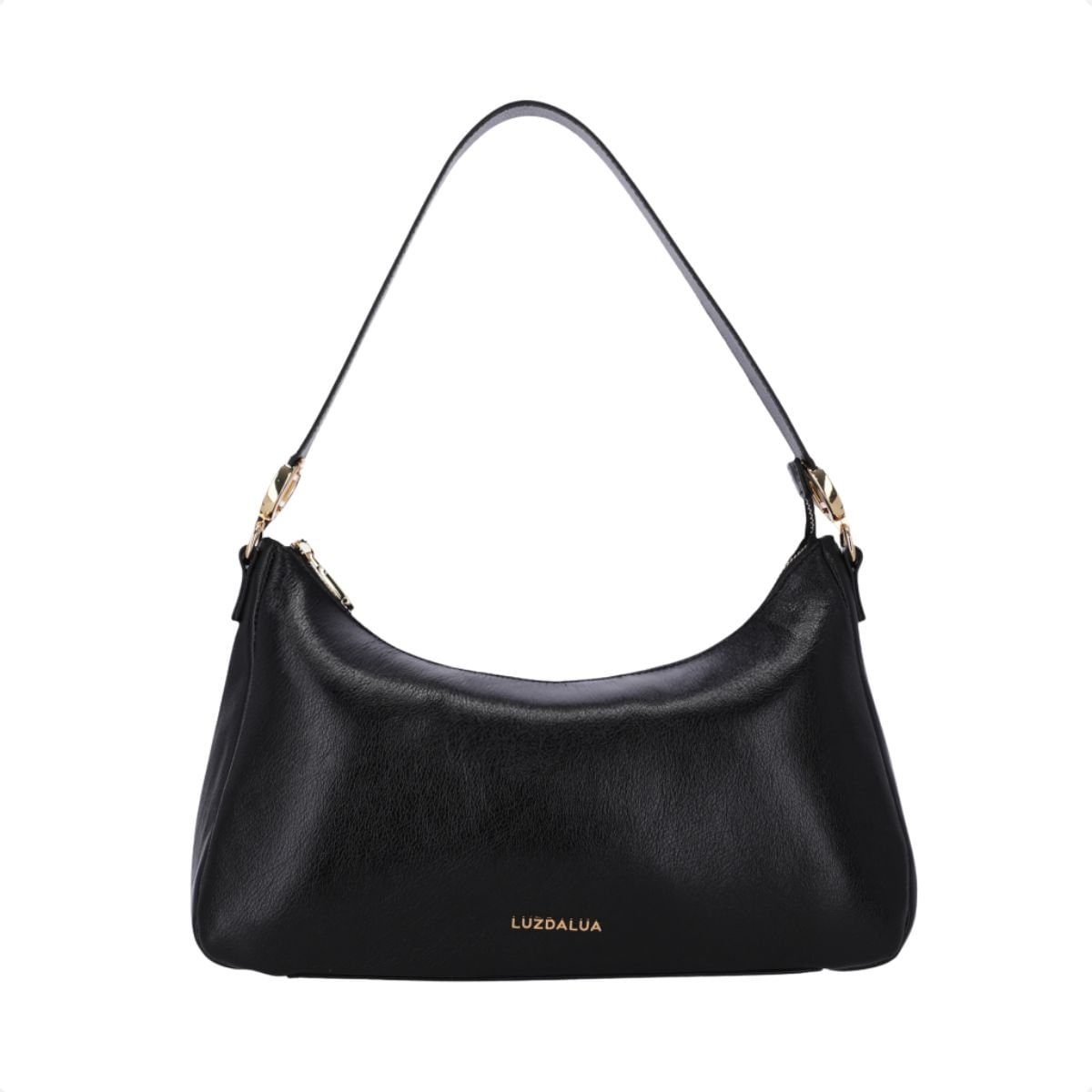 Bolsa Feminina Hobo Média Luz Da Lua Preta