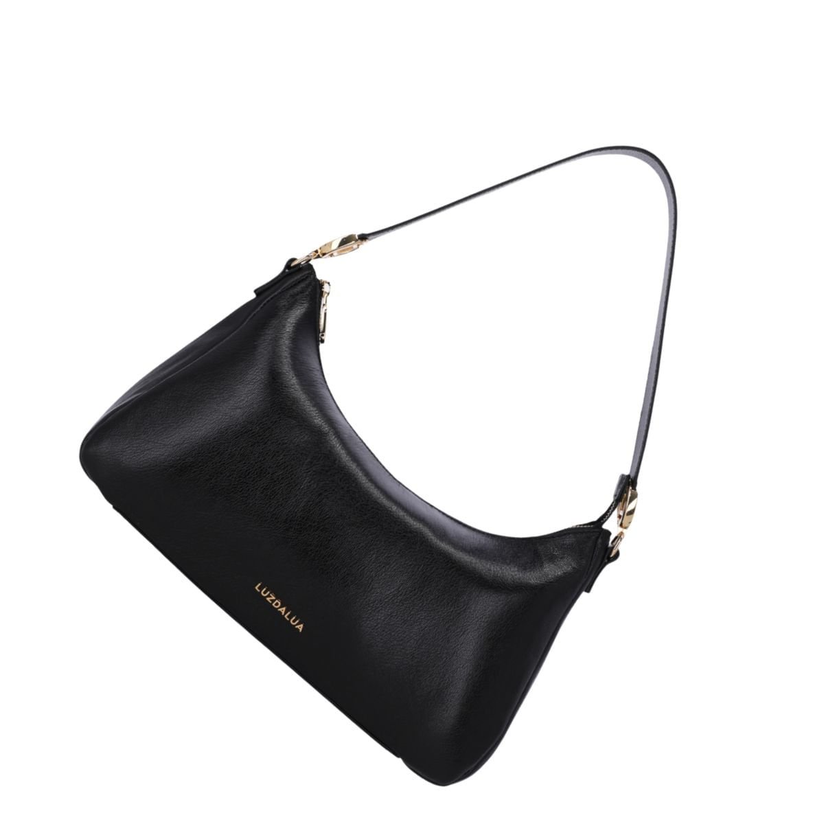 Bolsa Feminina Hobo Média Luz Da Lua Preta Preto 5