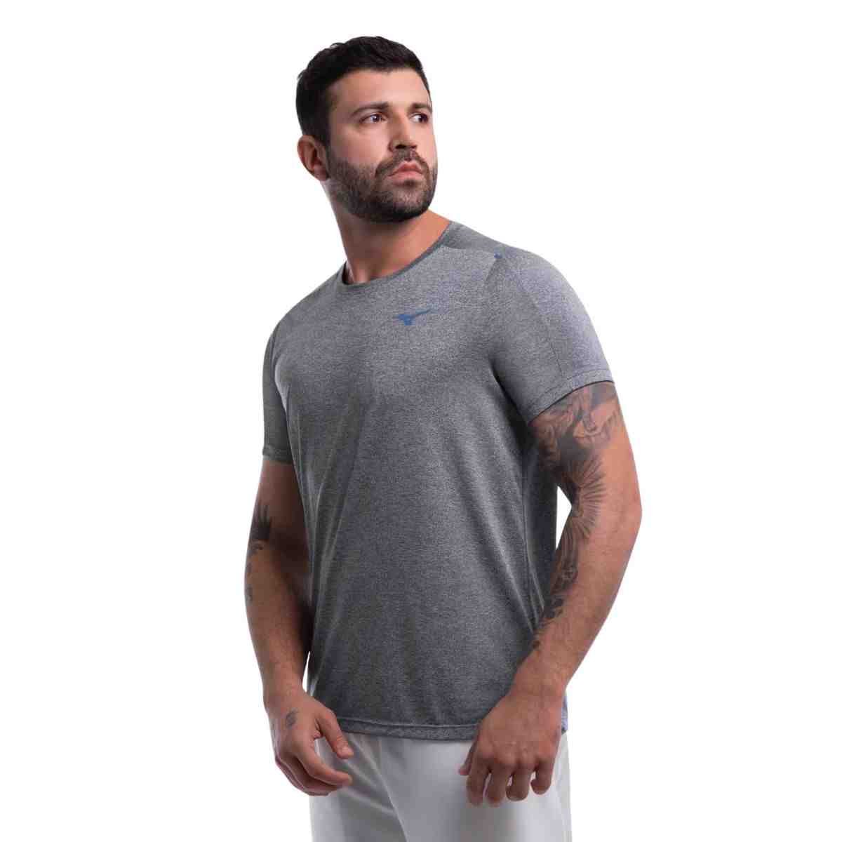 Camiseta Masculina Mizuno Prime Cinza Cinza 2