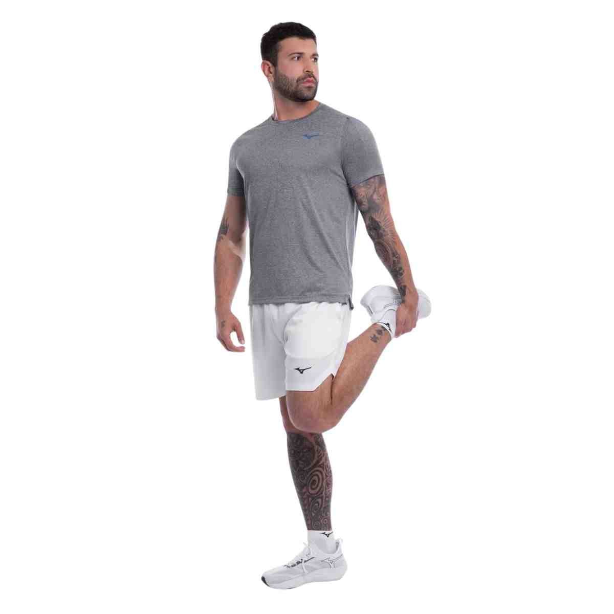 Camiseta Masculina Mizuno Prime Cinza Cinza 3