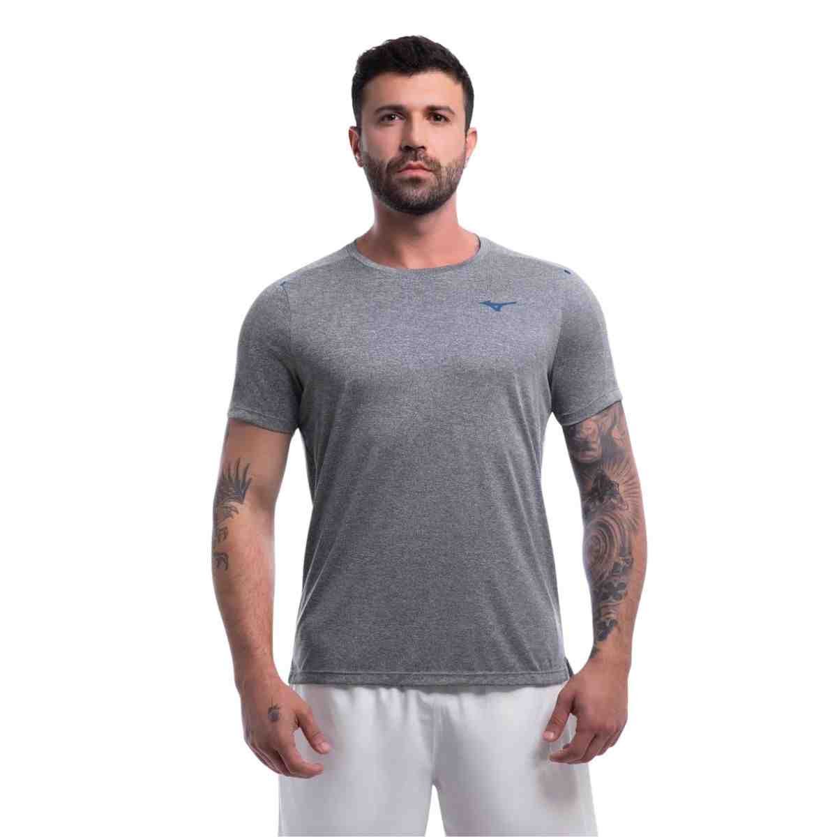 Camiseta Masculina Mizuno Prime Cinza