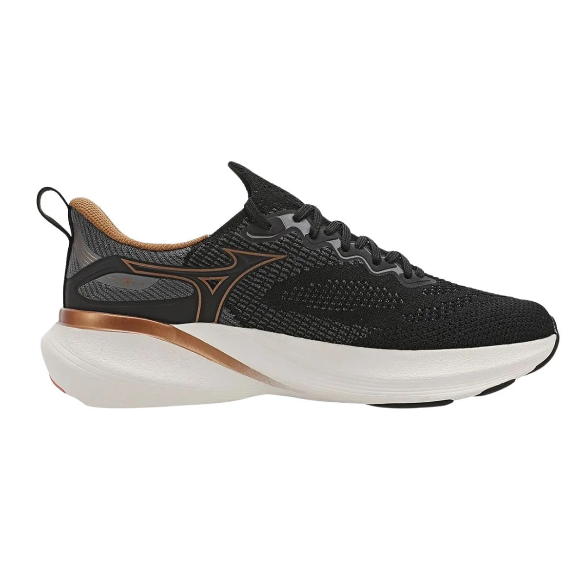 Tênis Corrida Feminino Mizuno Glow 3 Preto E Bronze Preto 4