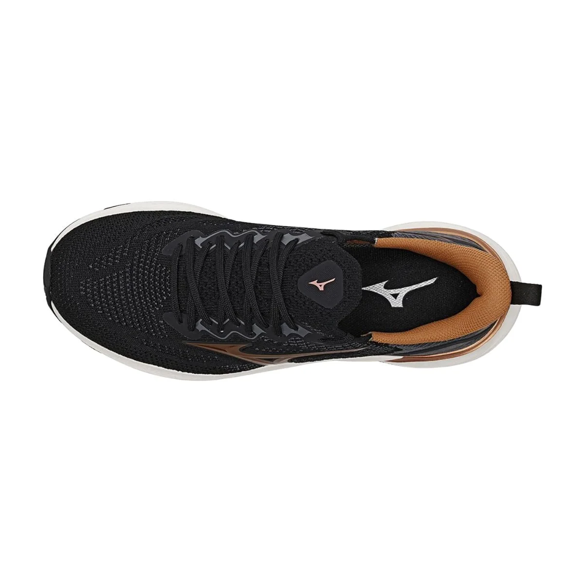 Tênis Corrida Feminino Mizuno Glow 3 Preto E Bronze Preto 5