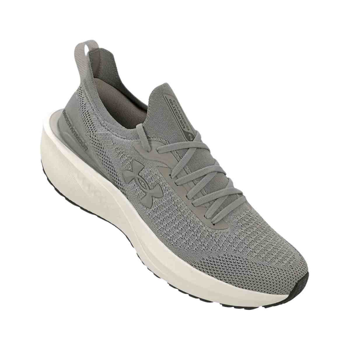 Tênis De Corrida Feminino Under Armour Charged Quicker 2 Cinza Cinza 2