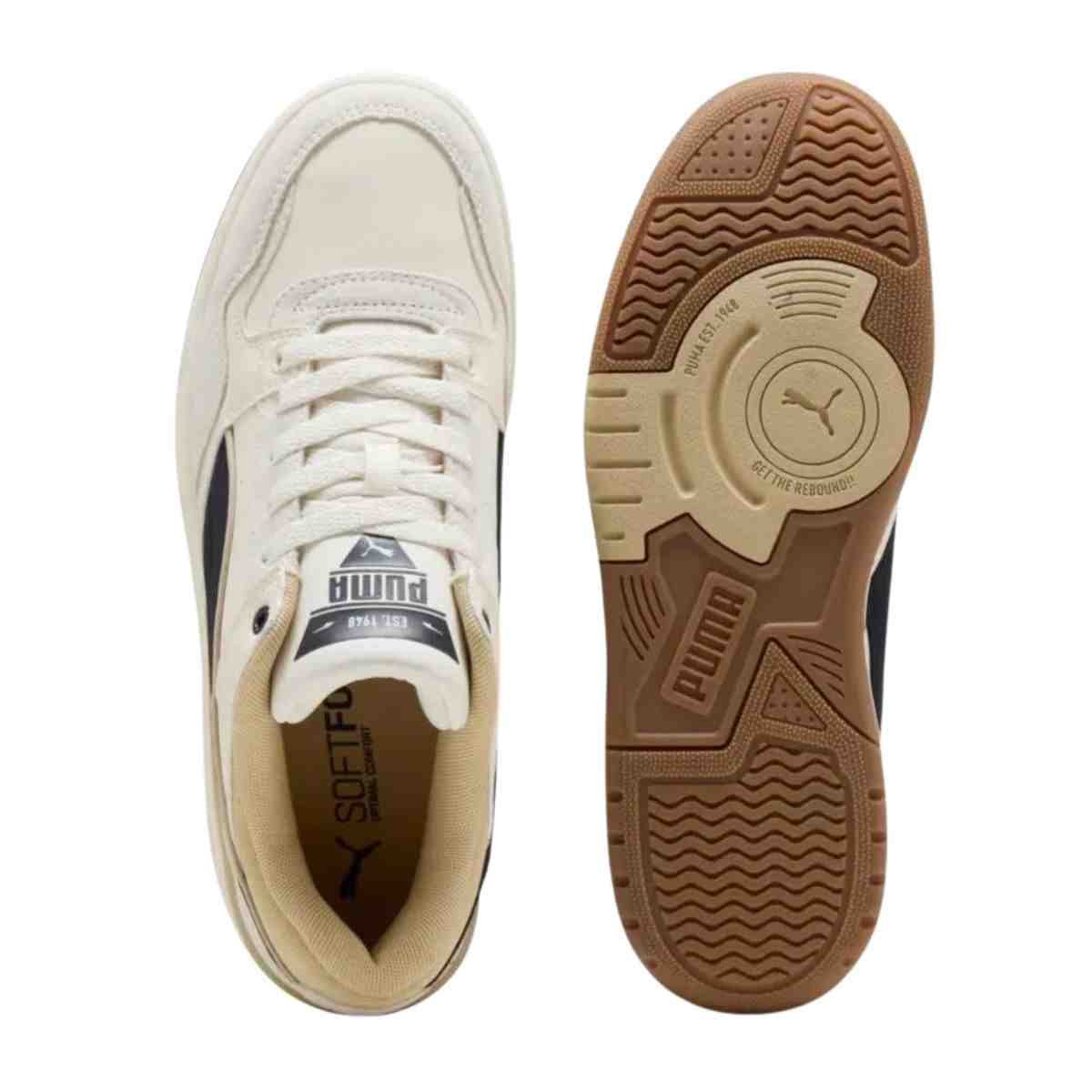 Tênis Street Masculino Puma Rebound Retro Sd Branco Branco 3