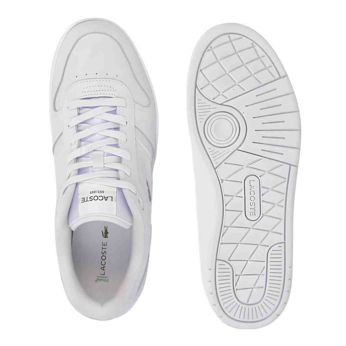 Sapatênis Masculino Lacoste T-Clip Set Branco Branco 3