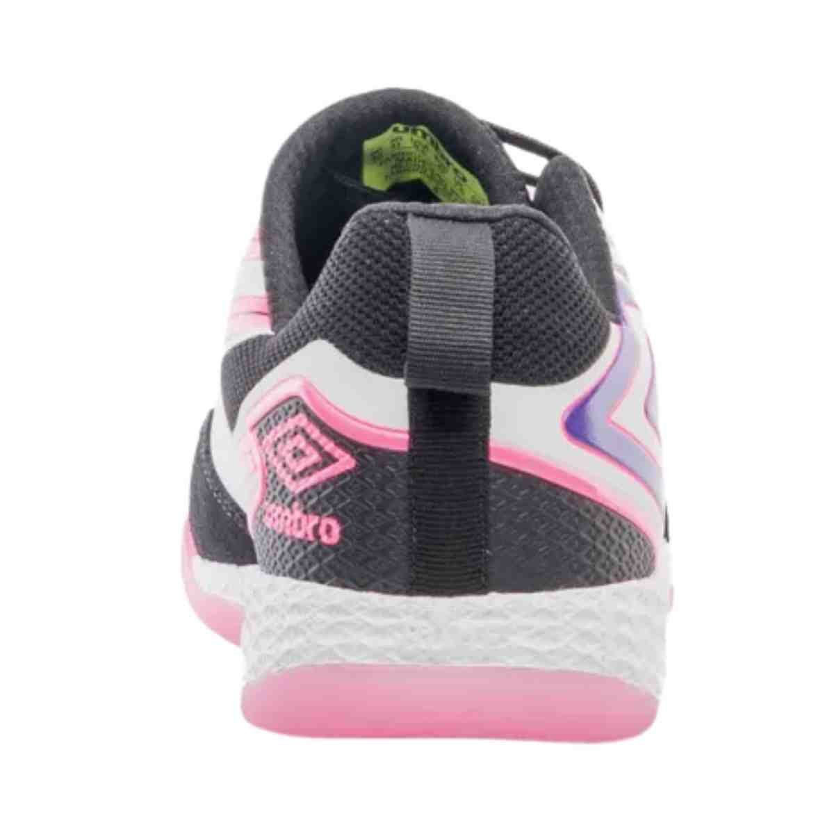 Chuteira Indoor Masculina Umbro Pro 5 Bump Branca E Rosa Branco 7