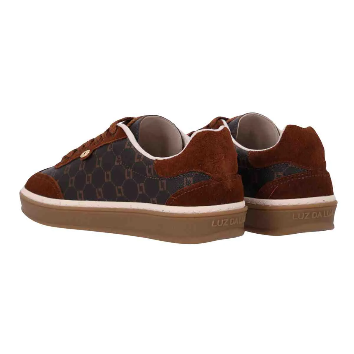 Tênis Moda Feminino Luz Da Lua Camurça Marrom Marrom 4