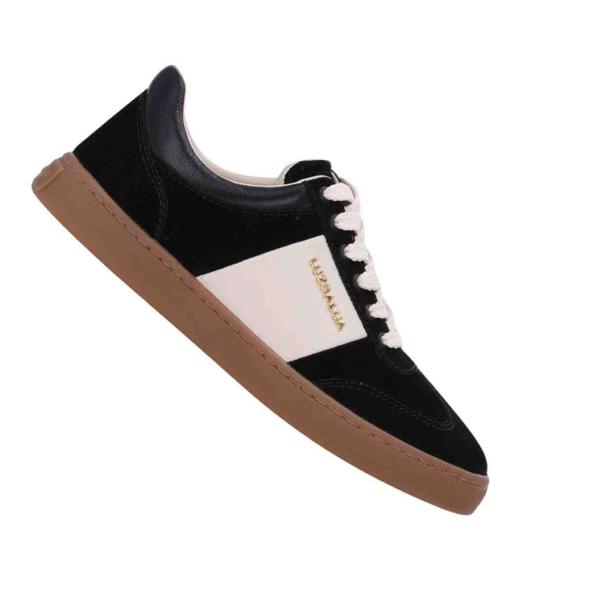 Tênis Moda Feminino Luz Da Lua Certo Preto Com Saara Panna Preto 7