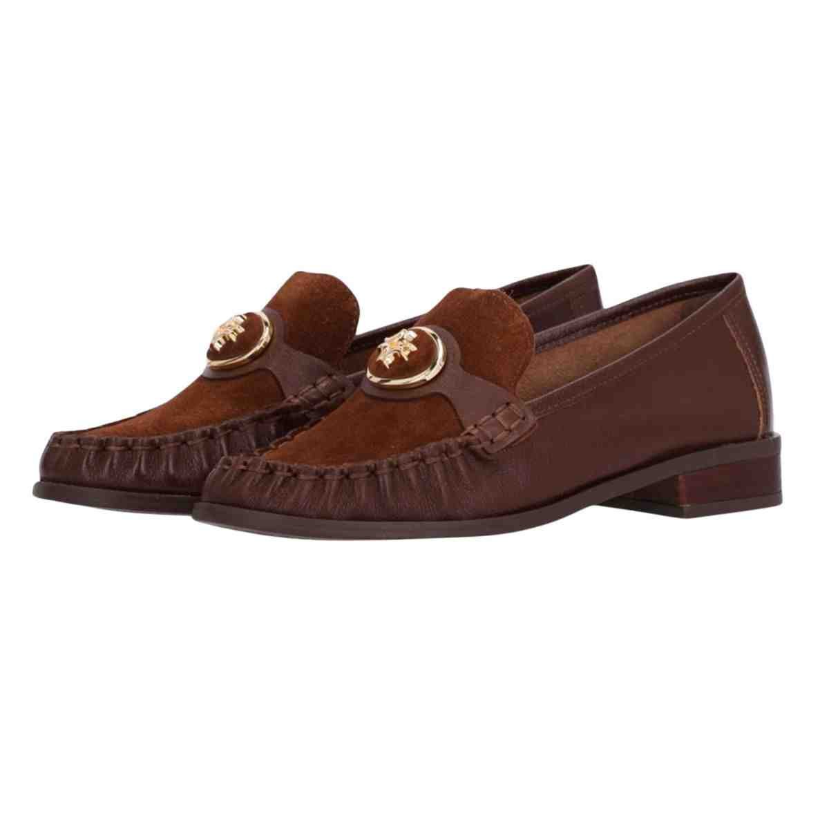 Sapato Feminino Mocassim Luz Da Lua Atacama Camuça Trufa Marrom 6