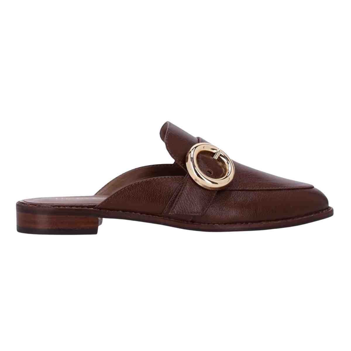 Sapato Feminino Mule Mocassim Luz Da Lua Atacama Trufa