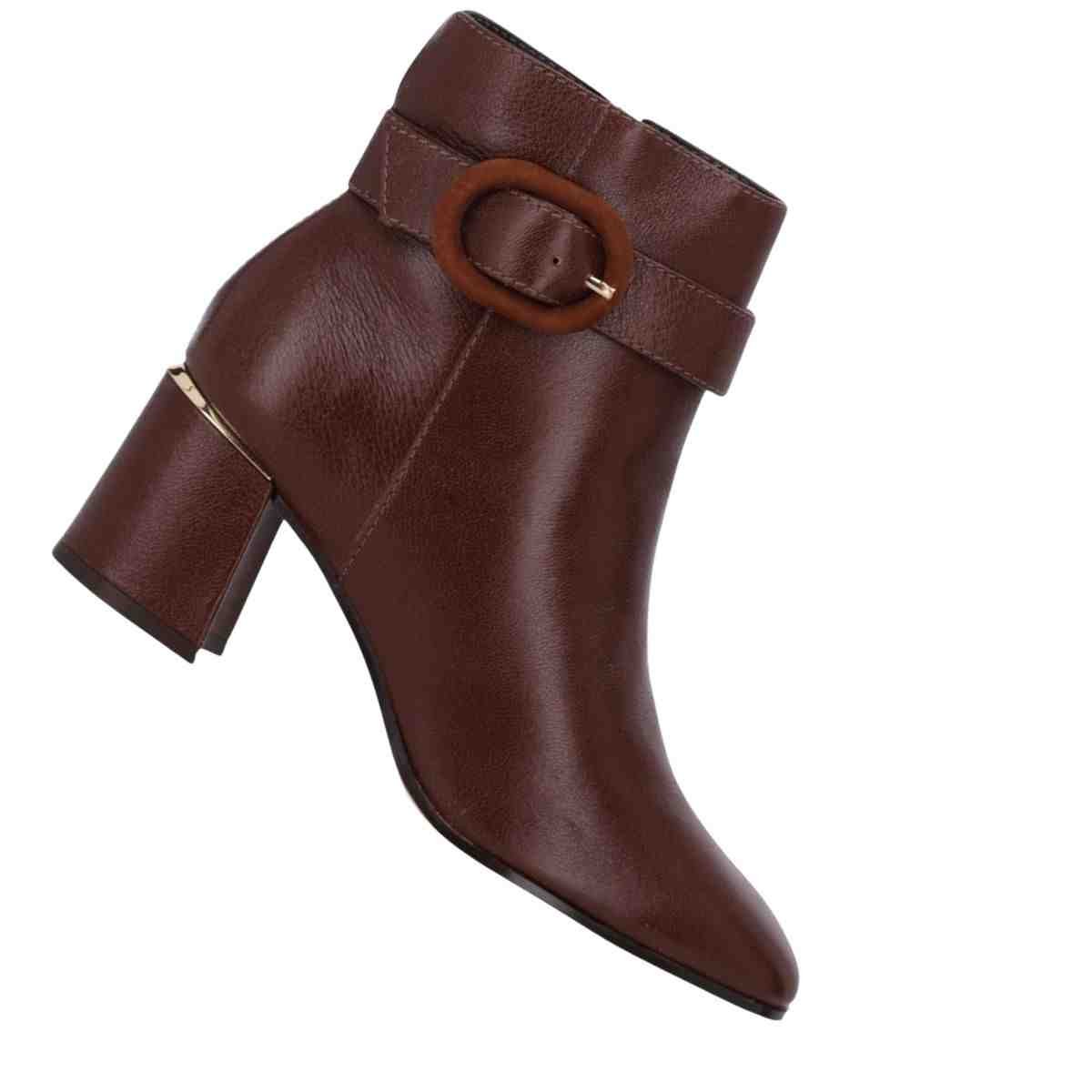 Bota Feminina Cano Médio Luz Da Lua Atacama Trufa