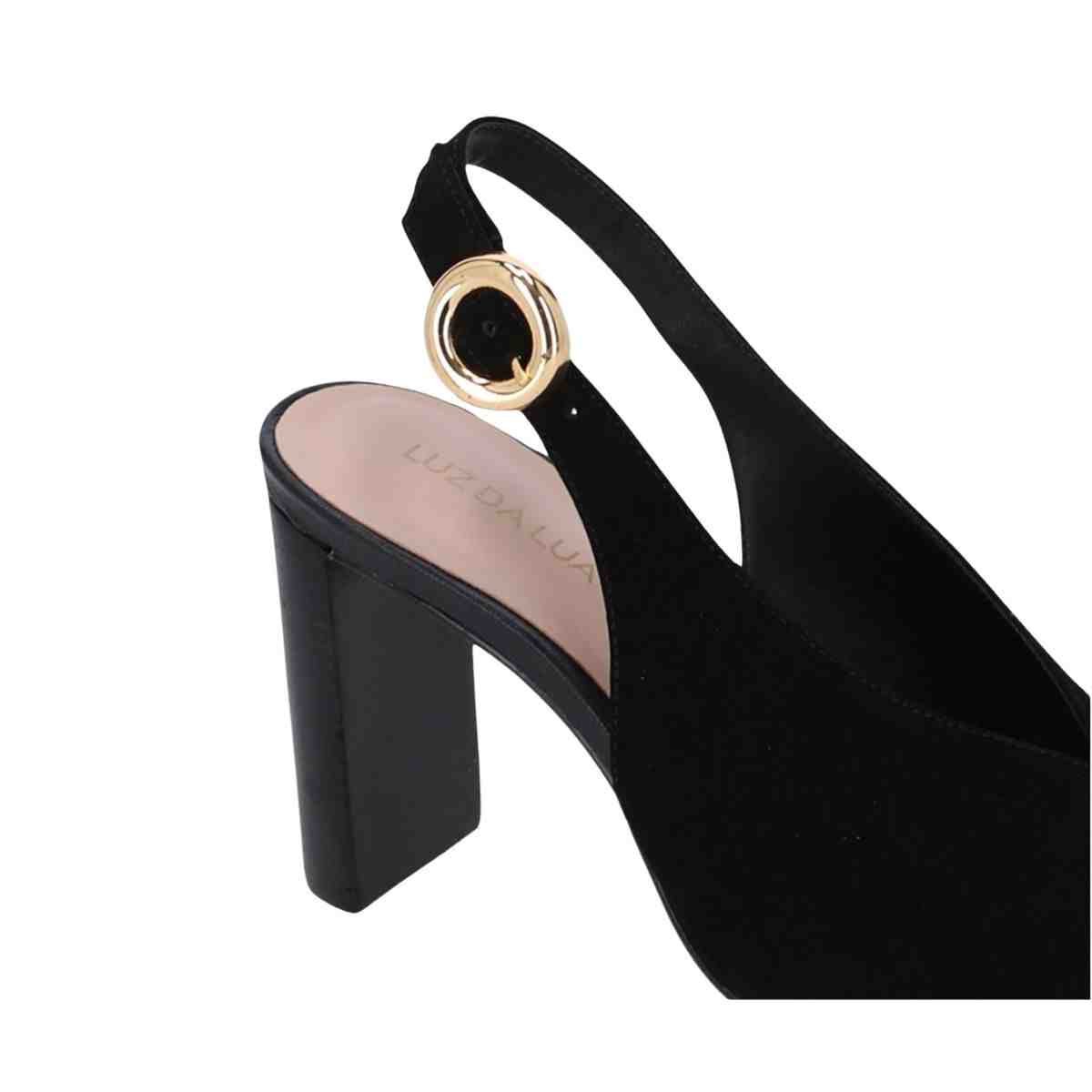 Sapato Feminino Salto Alto Luz Da Lua Cervo Preto Preto 3