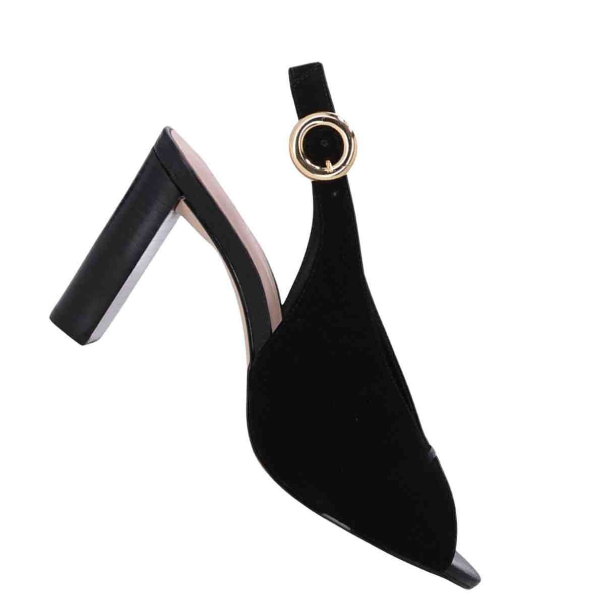 Sapato Feminino Salto Alto Luz Da Lua Cervo Preto Preto 6