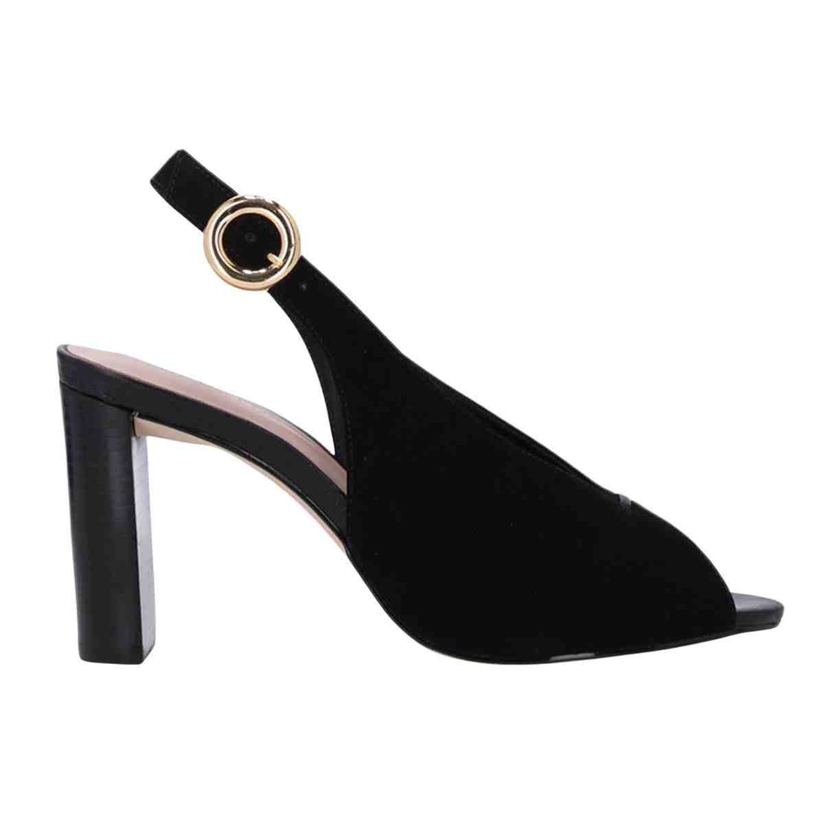 Sapato Feminino Salto Alto Luz Da Lua Cervo Preto