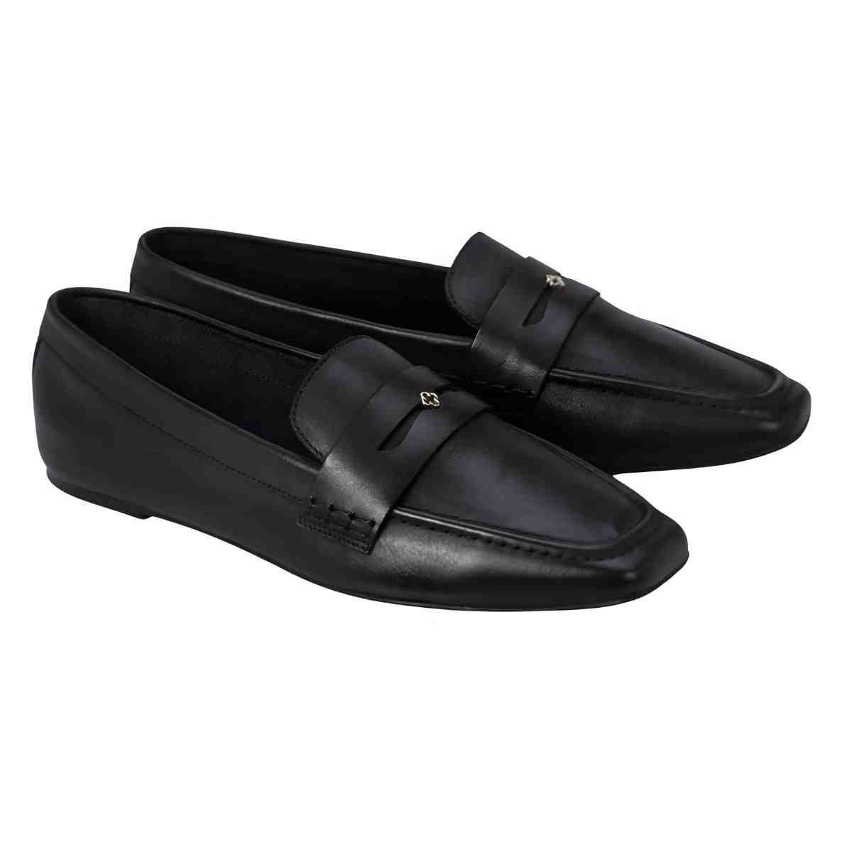 Sapato Feminino Mocassim Loafer Capodarte Preto