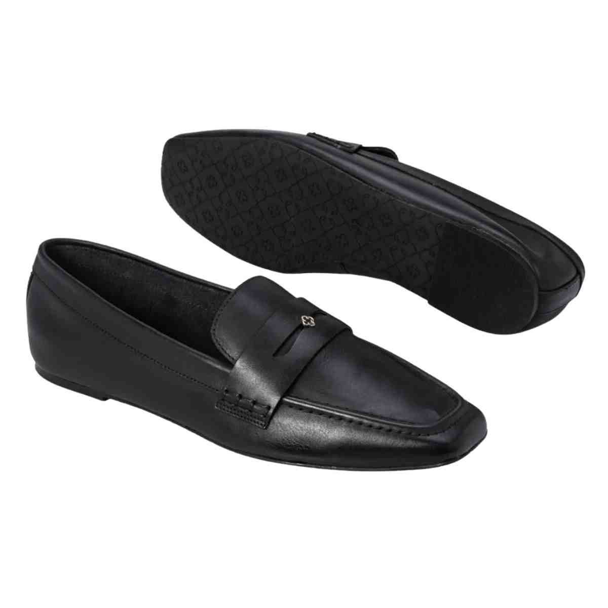 Sapato Feminino Mocassim Loafer Capodarte Preto Preto 4