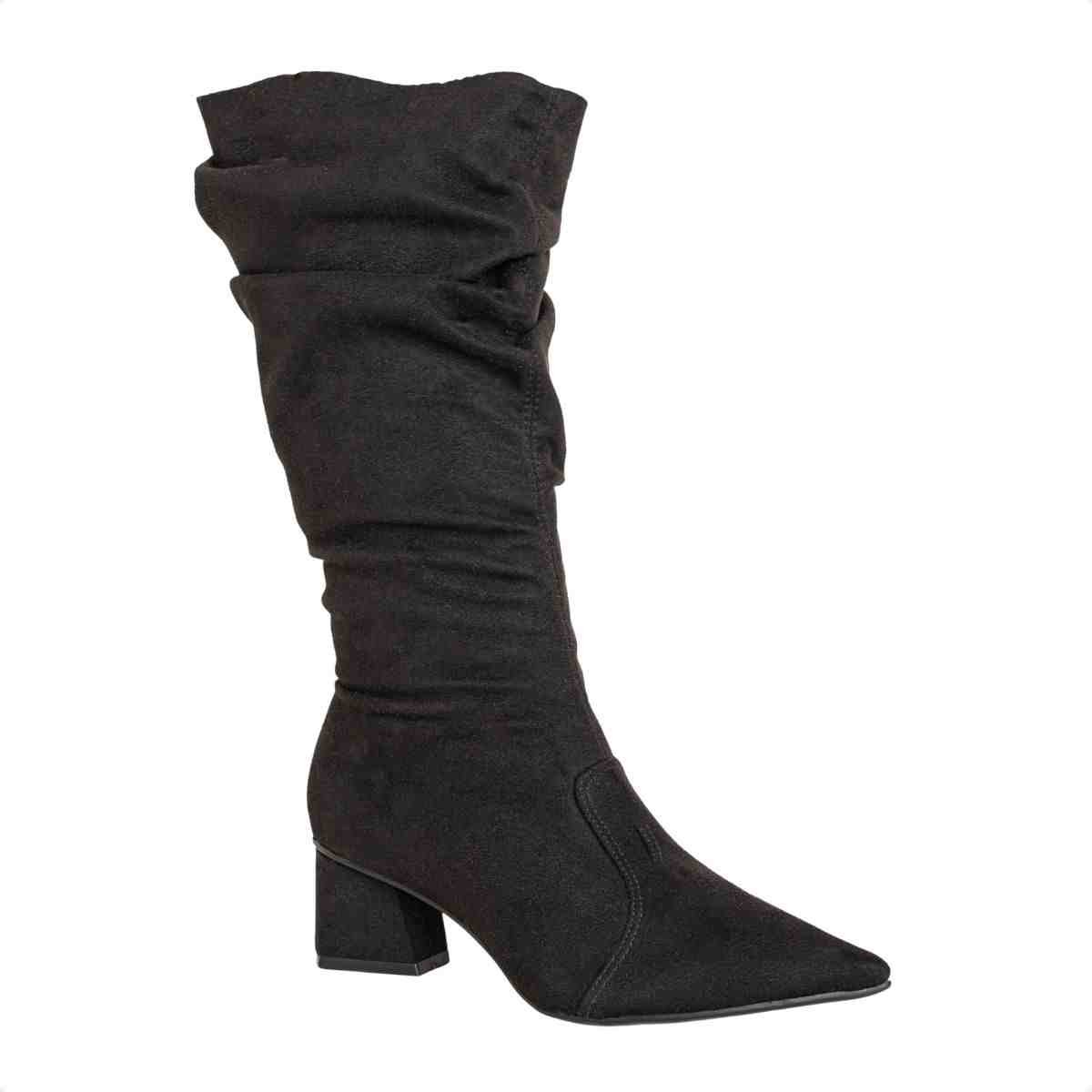 Bota Fem Cano Alto Dm T3842-057- Preto 2