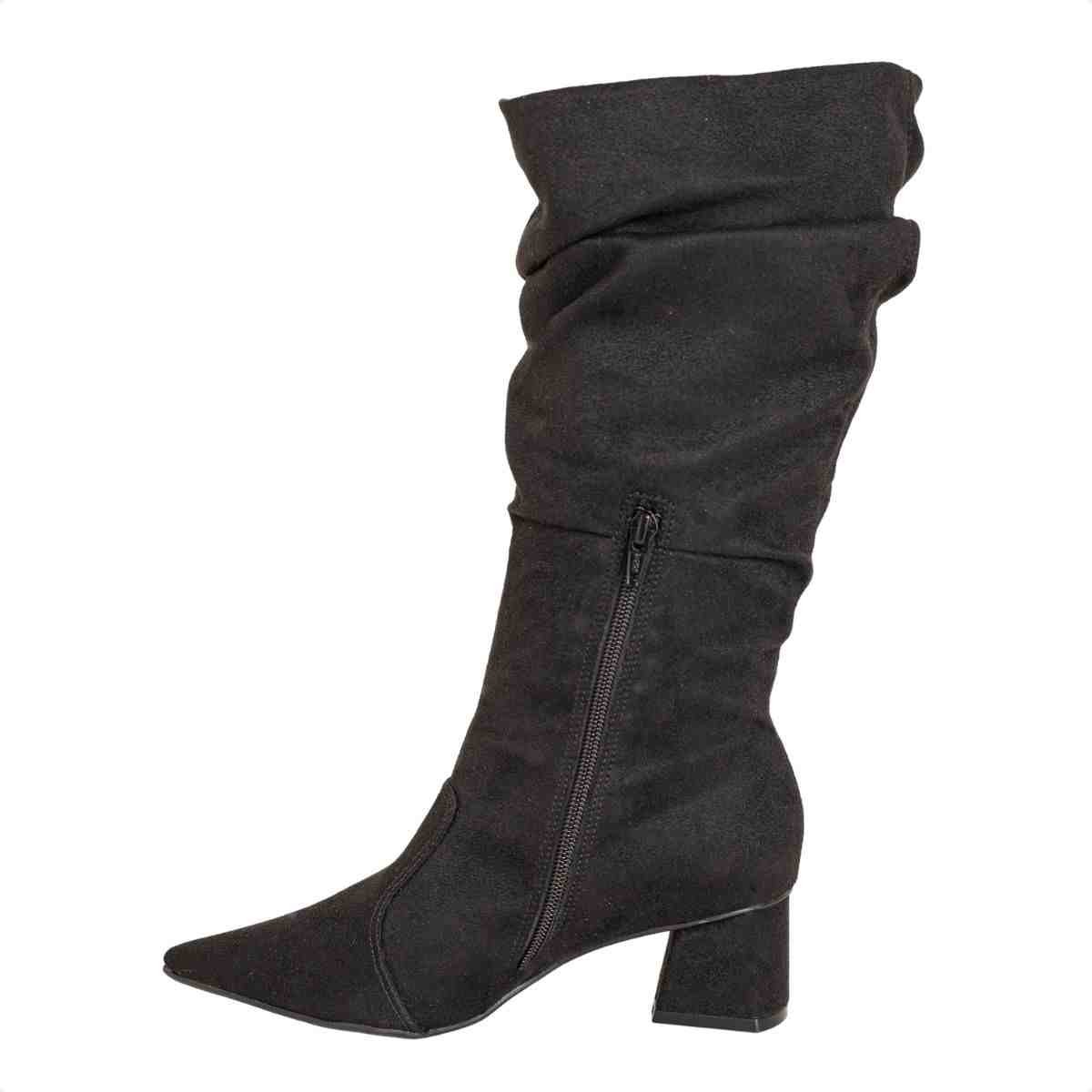 Bota Fem Cano Alto Dm T3842-057- Preto 5